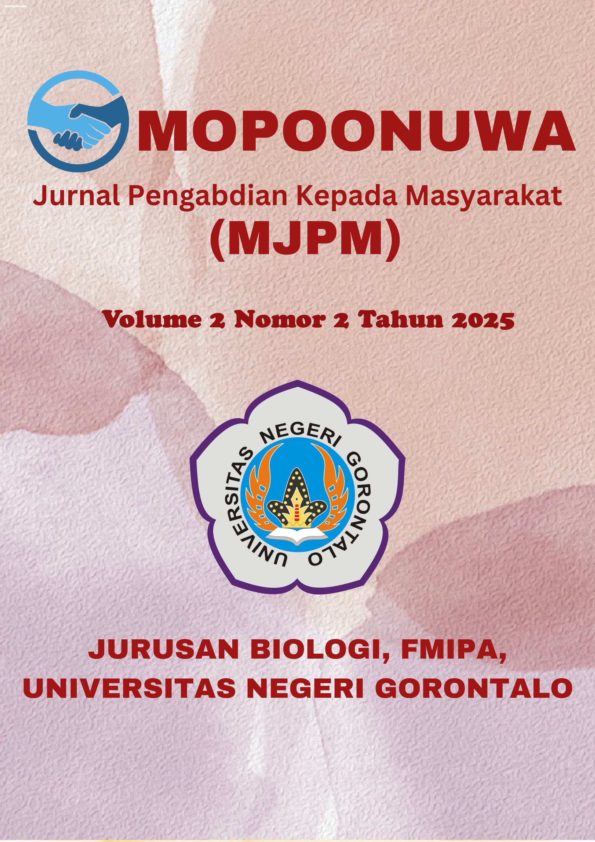 					Lihat Vol 2 No 2 (2025): MOPOONUWA: Jurnal Pengabdian Kepada Masyarakat
				